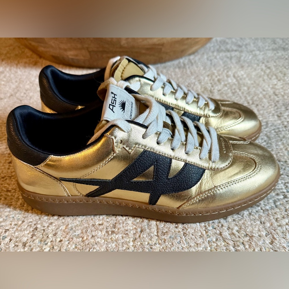 ASH sunset gold metallic sneaker